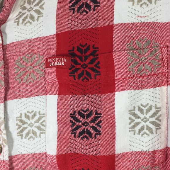 Venezia Plaid  Long Sleeve Shirt/Top Size 14/16 - Picture 5 of 8